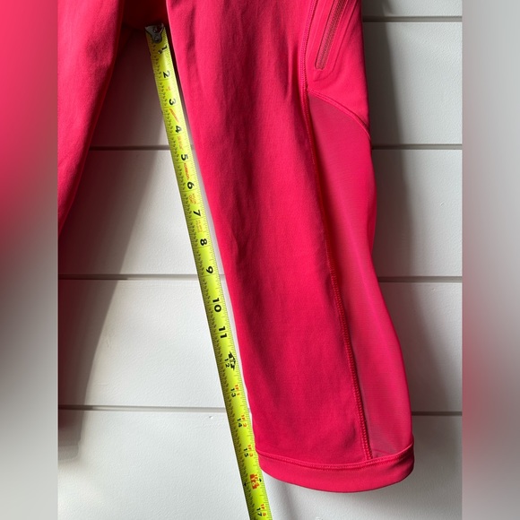 Lululemon Women's Sun Runner Crop Fuchsia Pink Leggings Size 4 - Picture 15 of 15